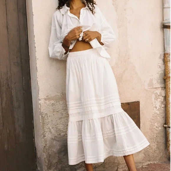 🆕 Christy Dawn Maxi Skirt Pearl - Picture 2 of 7